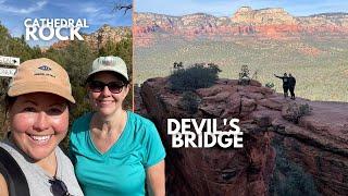 Hiking Sedona- Top 2 Trails in the COUNTRY- Devil's Bridge + Cathedral Rocks - Hiking with my MOM!