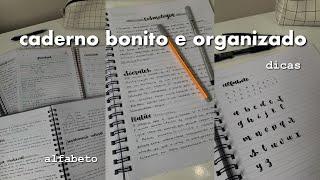 CADERNO BONITO E ORGANIZADO EM 2023: dicas, alfabeto e recomendações