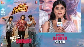 Actress Saarya Speech At Mem Famous Media Tho Dawath | YouWe Media