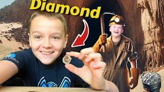 We mined for diamonds!