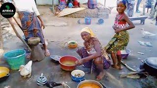 Africa Village Life, How African Food Is Made, Sierra Leone Traditional Cooking Food In Africa