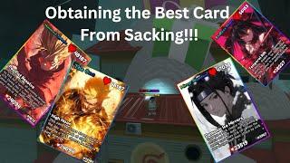 I GOT THE BEST CARD FROM SACKING!!!!! GETTING A 2.5T In Anime Card Battle!!!