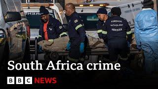 Violent crime soars in South Africa with murders at 20-year high | BBC News