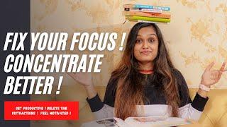 5 Easy tips to BOOST FOCUS & IMPROVE CONCENTRATION ! | Girija Khelkar