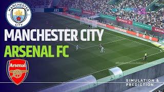 Manchester City vs Arsenal Premier League 24/25 Match Video Game Simulation