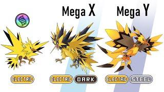 The Legendary Birds Pokémon Mega X/Y Evolve : Articuno Zapdos Moltres