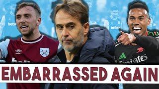 West Ham Fans want Lopetegui out after Arsenal defeat | Embarrassing performance from players