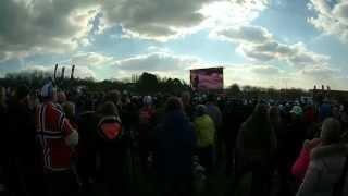 Tour de Flandres 2015 - Norwegian fans live on Kristoff victory at Kwaremont big screen
