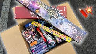 Kiste voller FEUERWERK an SILVESTER in der Dämmerung zünden! | Silvester Vorfreude 2024/25