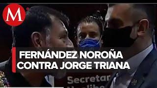 Jorge Triana denuncia amenazas de Fernández Noroña: Le dije "Changoleón" a los ojos
