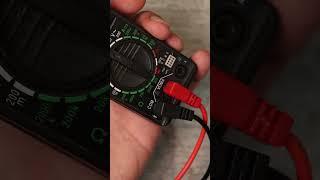 How to test a LED with a multimeter  #electronics #experiment