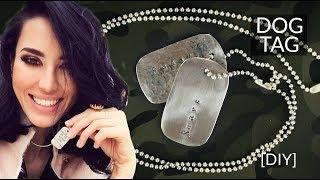 How to make military DOG TAGS