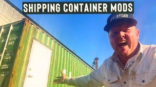 Mobile Welding- Cutting In A Walk Through Door On This Shipping Container
