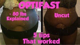 OPTIFAST 900 |-80lbs WEIGHT LOSS EXPLAINED | 5 TIPS THAT WORKED