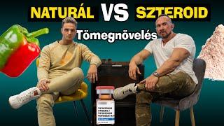 NATURÁL vs SZTEROID - Tömegnövelés | MENNYI IZOM 1 ÉV KOKSZ KÚRÁVAL?