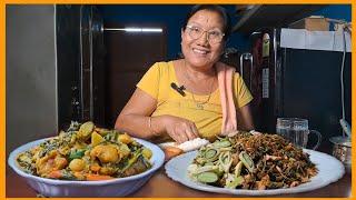 CHINESE CHIVES curry (maroi nakuppi thongba) || Manipuri home cooking || NORTHEAST Indian food