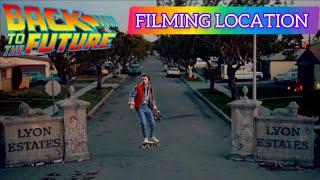 Back to the future 1985  Lyon Estates Entrance FILMING LOCATION ( Then & Now )