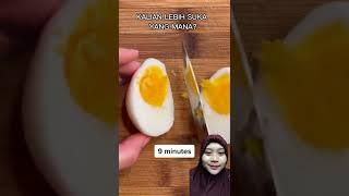 PERBEDAAN DURASI MEMASAK TELUR. KALIAN LEBIH SUKA YANG MANA?