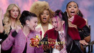 Cast of Disney's Descendants: The Rise of Red on SWORD Fighting & Their Favourite Disney Shows! ️