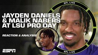 LSU Pro Day Takeaways  Jayden Daniels & Malik Nabers IMPRESS  | NFL Live