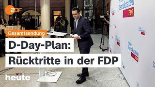 heute 19 Uhr vom 29.11.24 Rücktritte bei FDP, Stellenabbau in der Industrie, Proteste in Georgien