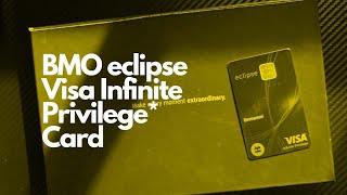 Unboxing: BMO eclipse Visa Infinite Privilege | Metal Credit Card