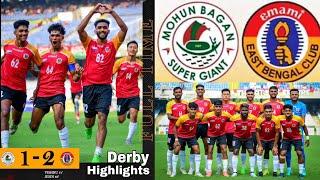 Calcutta Derby East Bengal FC vs Mohun Bagan SG Match Vlog Highlights Goal 2 - 1