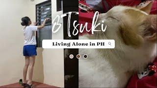 living alone in the Philippines: moving in vlog, new apartment room, life lately | silent vlog