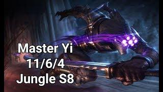 League of Legends - Master Yi Jungle S8 | Full Gameplay No Commentary