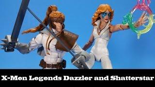 X-Men Legends Dazzler and Shatterstar Hasbro Marvel