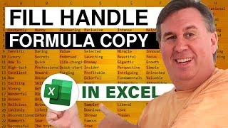 Excel Fill Handle To Copy Formula Rules Deep Dive - Episode 2611