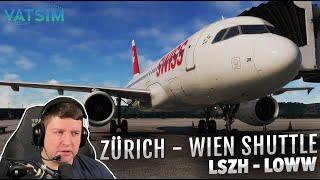 Swiss Airbus A320 Flight Highlights: Zurich (LSZH) to Vienna (LOWW) | Live Stream Best Moments