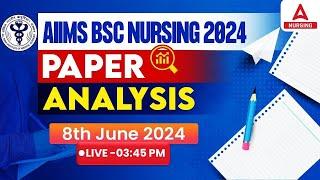  AIIMS BSC Nursing Paper Analysis 2024 (Shift -2)| AIIMS Paper Discussion