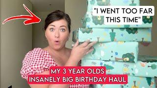 MY 3 YEAR OLDS INSANELY BIG BIRTHDAY PRESENT HAUL! ️