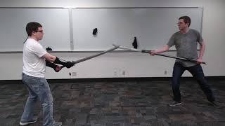 Katana vs Guan Dao (Enclosed Sword Fight)