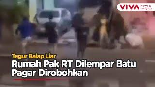 Pelaku Balap Liar Ngamuk Ditegur, Rumah Ketua RT Jadi Sasaran