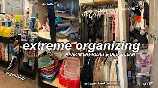 APARTMENT RESET | decluttering and organizing, extreme closet clean out, & more