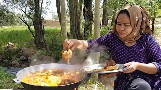 How To Cook Chicken Wings Fried  Daily Routine Village Life Afghanistan | Village Food