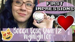 Beauty Review & First Impressions :: Becca Rose Quartz Highlighter