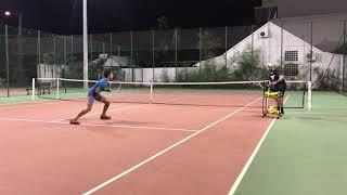 Tennis drills for volley and overhead smash 