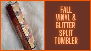 Vinyl Split Glitter Tumbler I Period Six Designs