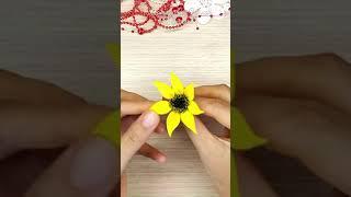 Солнечный подсолнух из фоамирана #shorts / sunflower from foamiran DIY