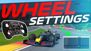 F1 2020: FANATEC CLUBSPORT WHEEL - FORCE FEEDBACK SETTINGS