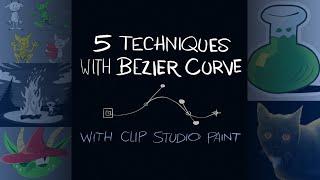 Clip Studio Paint Tutorial: 5 Techniques with Bezier Curve