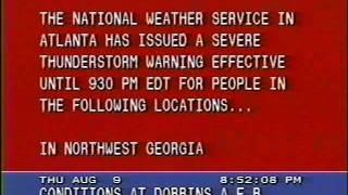 Severe Thunderstorm Warning with Alarm Tone