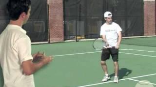 Tennis One-Handed Backhand Progressions: Step 1: Contact