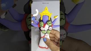 DIY clay Kali Mata & Shiva  #shorts