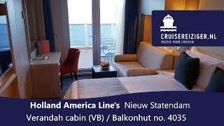 Nieuw Statendam Verandah VB / balkonhut no. 4035