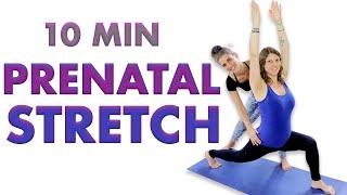 10 Minute Prenatal Yoga Stretch & Flow (pregnancy stretches)