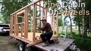 Building a Tiny Cabin On a Trailer In Alaska | EP. 1